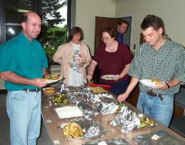 The first evening dinner for the delegates