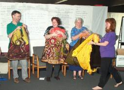 The outgoing CCT receive some gifts