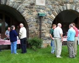 Evening BBQ at the seminary