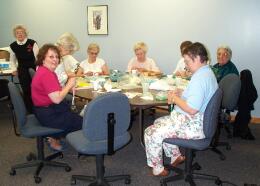 St. Aloysisus rosary-making group