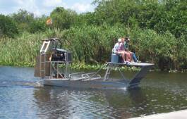 Airboat in the Everglades