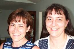 Donna and Nancy, former students at AMHS